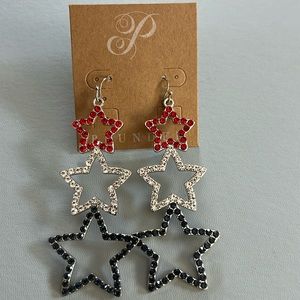 Plunder Red , White & Blue Earrings